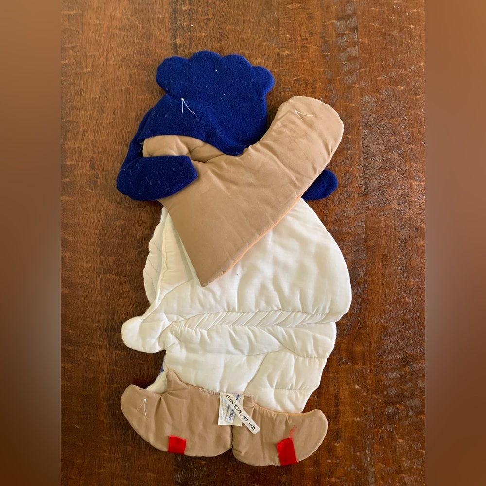 VTG Infantino Eden Toys Paddington Bear 🐻 2pc Sports ⚽️ ⚾️ Theme Wall Decor - Picture 9 of 10